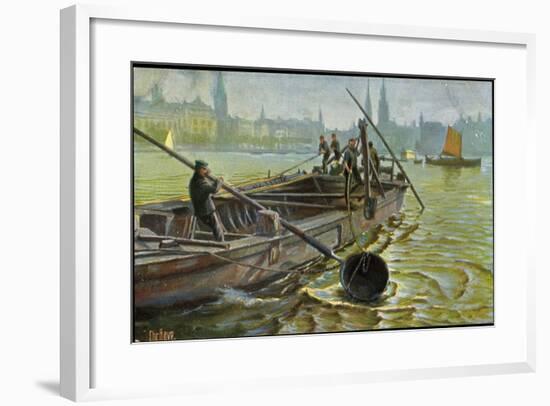 Künstler Rave, C., Seeleute Bei Arbeiten Im Hafen-null-Framed Giclee Print