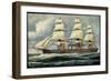 Künstler Rave, C., Segelschiff, Dampfer, Usa-null-Framed Giclee Print