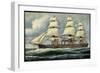 Künstler Rave, C., Segelschiff, Dampfer, Usa-null-Framed Giclee Print