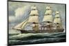 Künstler Rave, C., Segelschiff, Dampfer, Usa-null-Mounted Giclee Print