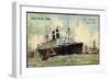 Künstler Red Star Line, S.S. Arabic, Dampfschiff-null-Framed Giclee Print