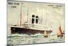 Künstler Red Star Line, Steamer Lapland, Dampfer-null-Mounted Giclee Print