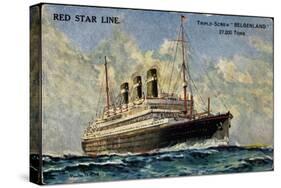 Künstler Red Star Line, Triple Screw Belgenland-null-Stretched Canvas