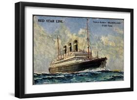 Künstler Red Star Line, Triple Screw Belgenland-null-Framed Giclee Print