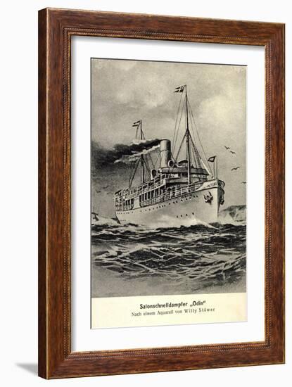 Künstler Reederei Frigga, Salonschnelldampfer Odin-null-Framed Giclee Print
