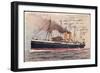 Künstler Russisches Dampfschiff Rossia in Fahrt-null-Framed Giclee Print