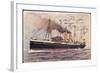 Künstler Russisches Dampfschiff Rossia in Fahrt-null-Framed Giclee Print