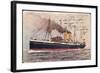 Künstler Russisches Dampfschiff Rossia in Fahrt-null-Framed Giclee Print