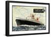 Künstler S.S. United States, United States Lines, Usl-null-Framed Giclee Print