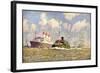 Künstler Schmidt, R., Dampfer Cap Polonio Im Hafen-null-Framed Giclee Print