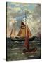 Künstler Schröpler, L., Segelschiffe Und Boot, Meer-null-Stretched Canvas