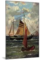 Künstler Schröpler, L., Segelschiffe Und Boot, Meer-null-Mounted Giclee Print