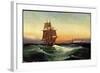 Künstler Segelschiff, 2 Master, Dampfschiff-null-Framed Giclee Print