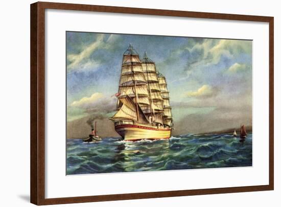 Künstler Segelschiff, Kutter, Segelboote-null-Framed Giclee Print