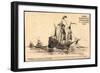 Künstler Segelschiff Santa Maria, Caravelle,Kolumbus-null-Framed Giclee Print