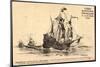 Künstler Segelschiff Santa Maria, Caravelle,Kolumbus-null-Mounted Giclee Print
