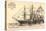 Künstler Segelschiff, Vapeur Et L'Aube, Dampfer,1830-null-Stretched Canvas