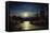 Künstler Segelschiffe Im Hafen, Mond, Tsn Serie 820-null-Framed Stretched Canvas