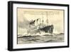 Künstler Stöwer, Dampfschiff George Washington-null-Framed Giclee Print