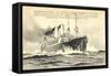 Künstler Stöwer, Dampfschiff George Washington-null-Framed Stretched Canvas