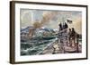 Künstler Stöwer, U Boot, Beschuss, Alexandrowsk, Eis-null-Framed Giclee Print