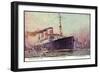 Künstler Stöwer, United States Lines, S.S. Leviathan-null-Framed Giclee Print