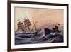 Künstler Stöwer, W., U Boot, Atlantik, Französ. Bark-null-Framed Giclee Print