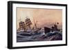 Künstler Stöwer, W., U Boot, Atlantik, Französ. Bark-null-Framed Giclee Print