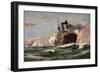 Künstler Stöwer, W., U Boot, Handelsdampfer, Gefecht-null-Framed Giclee Print