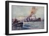 Künstler Stöwer, W., U Boot, Truppentransportdampfer-null-Framed Giclee Print