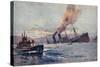 Künstler Stöwer, W., U Boot, Truppentransportdampfer-null-Stretched Canvas