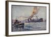 Künstler Stöwer, Willy, Deutsches U Boot, Mittelmeer-null-Framed Giclee Print