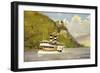 Künstler Trechtingshausen, Schloss Rheinstein, Dampfer-null-Framed Giclee Print