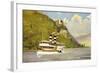 Künstler Trechtingshausen, Schloss Rheinstein, Dampfer-null-Framed Giclee Print