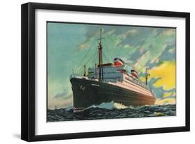 Künstler United States Lines, Dampfschiff Washington-null-Framed Giclee Print