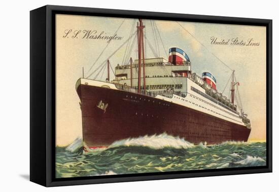 Künstler United States Lines, S.S. Washington-null-Framed Stretched Canvas