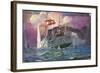 Künstler Untergang Der S.M.S Zenta, August 1914-null-Framed Giclee Print