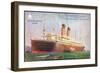 Künstler White Star Line, S.S. Adriatic, Dampfschiff-null-Framed Giclee Print