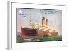 Künstler White Star Line, S.S. Adriatic, Dampfschiff-null-Framed Giclee Print
