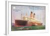 Künstler White Star Line, S.S. Adriatic, Dampfschiff-null-Framed Giclee Print