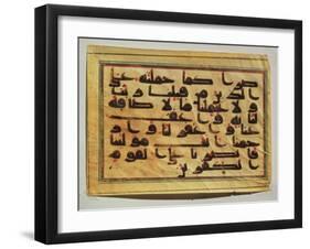 Kufic Calligraphy from a Koran Manuscript-null-Framed Giclee Print