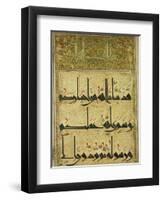 Kufic Manuscript, Mashad Shrine Library, Iran, Middle East-Harding Robert-Framed Photographic Print