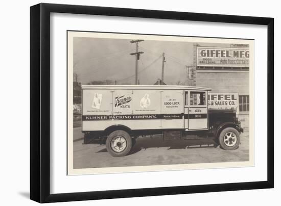 Kuhner Packing Company Truck-null-Framed Art Print