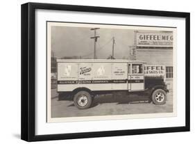 Kuhner Packing Company Truck-null-Framed Art Print