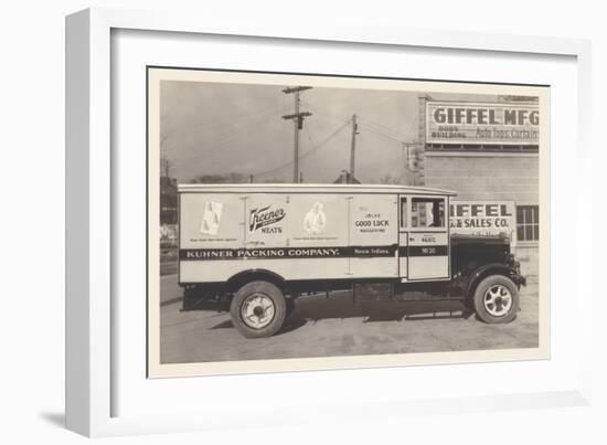 Kuhner Packing Company Truck-null-Framed Art Print