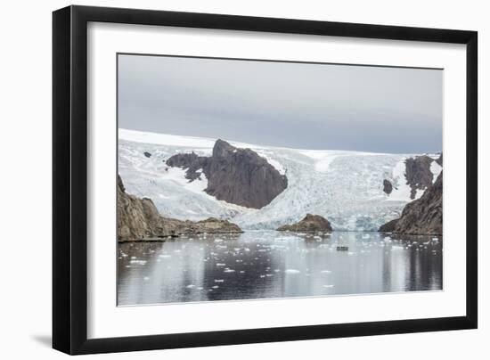Kujatdeleq Glacier, Prins Christian Sund, southern Greenland, Polar Regions-Tony Waltham-Framed Photographic Print