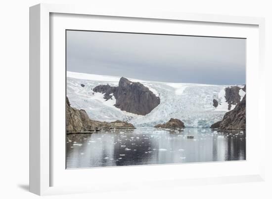 Kujatdeleq Glacier, Prins Christian Sund, southern Greenland, Polar Regions-Tony Waltham-Framed Photographic Print