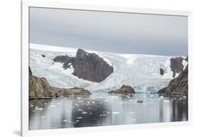 Kujatdeleq Glacier, Prins Christian Sund, southern Greenland, Polar Regions-Tony Waltham-Framed Photographic Print