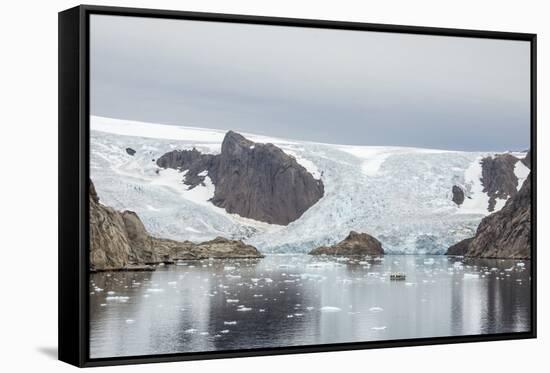 Kujatdeleq Glacier, Prins Christian Sund, southern Greenland, Polar Regions-Tony Waltham-Framed Stretched Canvas