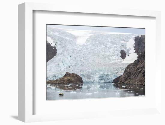 Kujatdeleq Glacier, Prins Christian Sund, southern Greenland, Polar Regions-Tony Waltham-Framed Photographic Print